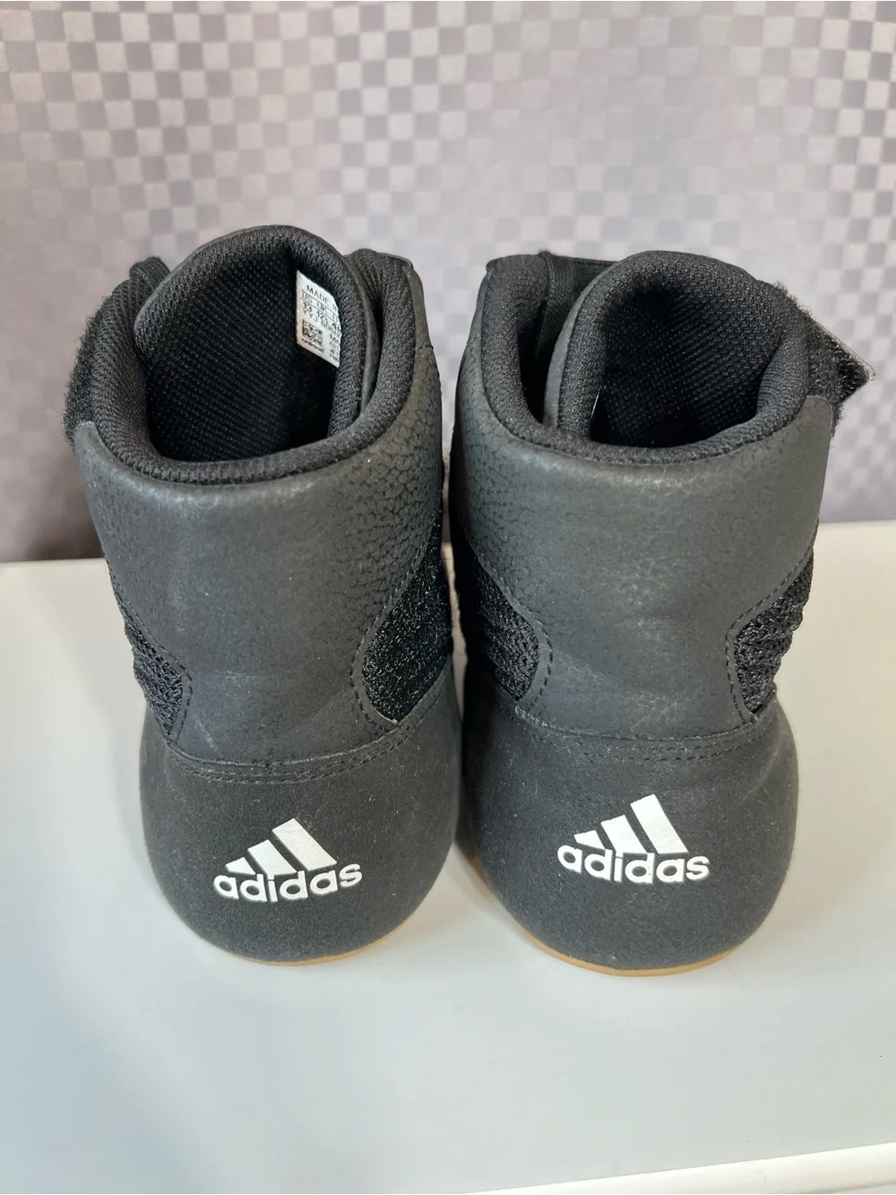 Adidas HVC 2 Wrestling Shoes Sz 13 MMA Boxing Weightlifting Black NEW  AQ3325
